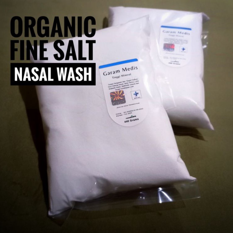 ➟➬✢ Garam NaCL Organik cuci hidung bilas sinus nasal non yodium