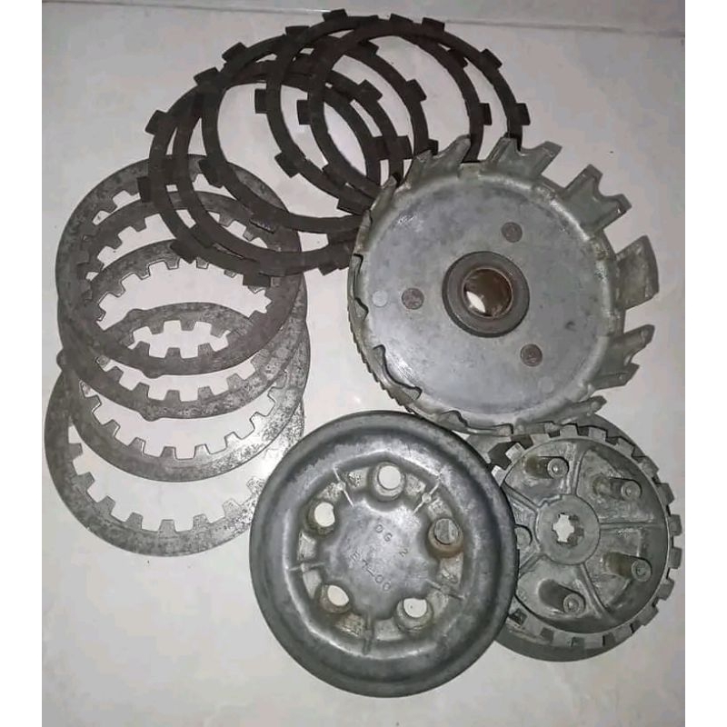 SKUNDER HOUSE KOPLING RX125 TWIN ORIGINAL 1SET RUMAH KOPLING RX125 TWIN HESKOPLING 1SET YAMAHA TWIN 