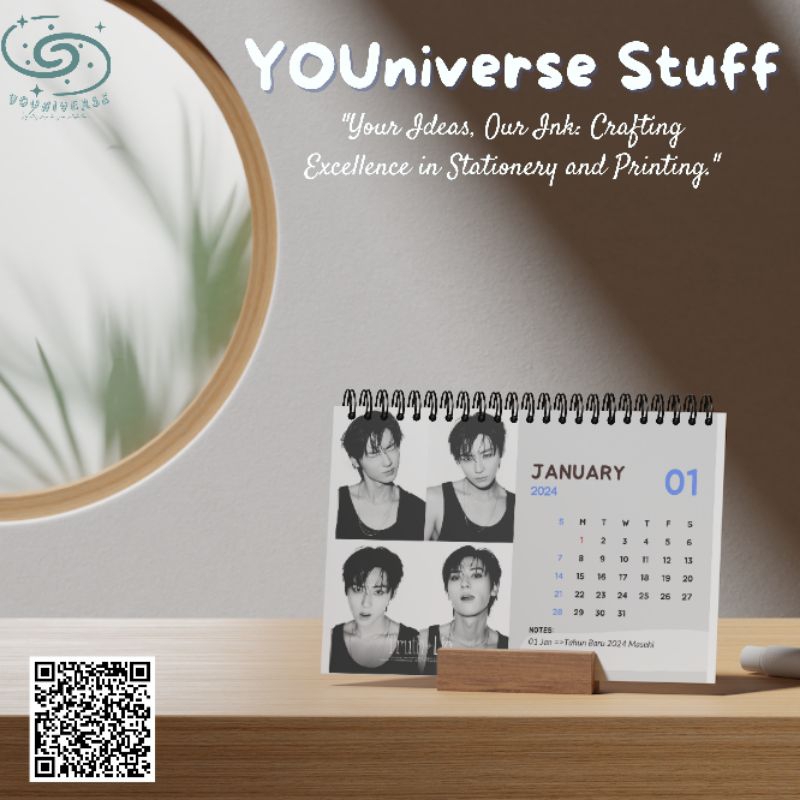 

Hwang Minhyun 'Lullaby' Kalender Meja 2025 / Desk Calendar 2024 A5 murah 2025