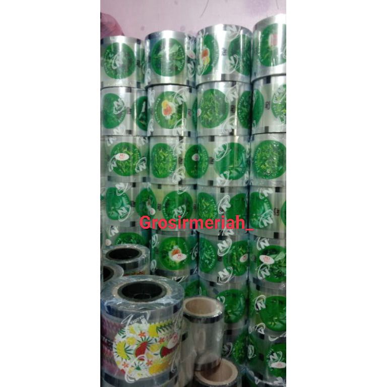 Top Sale.. PLASTIK LID SEAL CUP  NAGOYA CUP SEALER CUP MOTIF DAUN TEH 2000 CUP / 2000 LEMBAR
