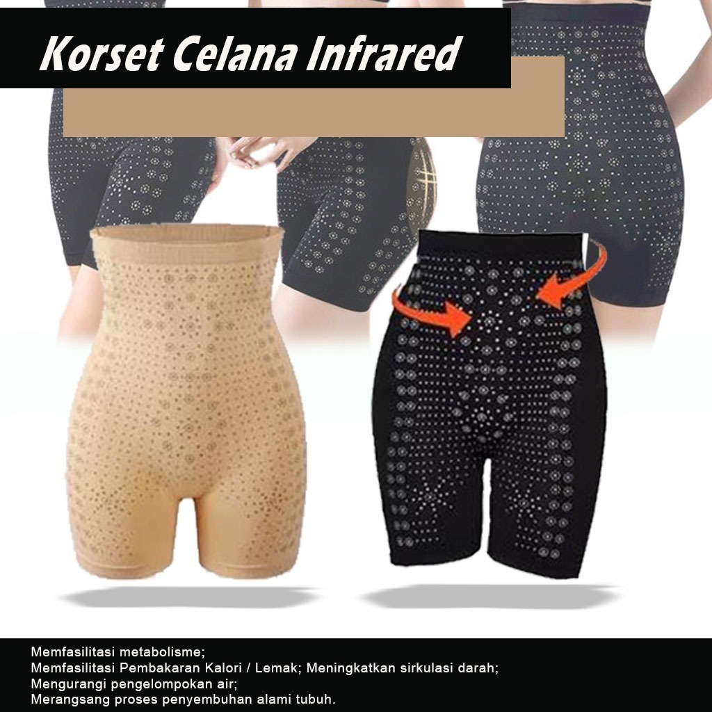 Ralali  Celana Korset Infrared Slim Pants Pelangsing Pengecil Pembakar Lemak - Korset Pengecil Perut