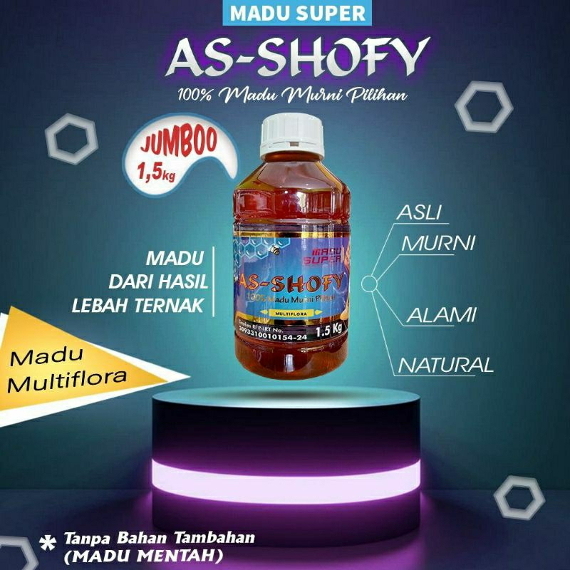 

Madu Murni Muliflora As-Shofy 1,5kg