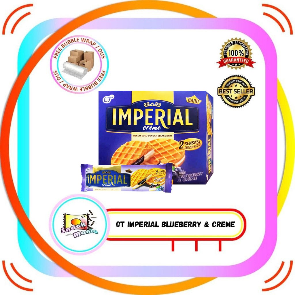 

Imperial Creme Blueberry Biscuit 27 gr BOX Biskuit Selai Bluberi OT