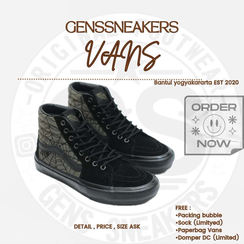 Vans SK8 Hi Pro Skate Ben Kadow BNIB RESMI PT NAVYA