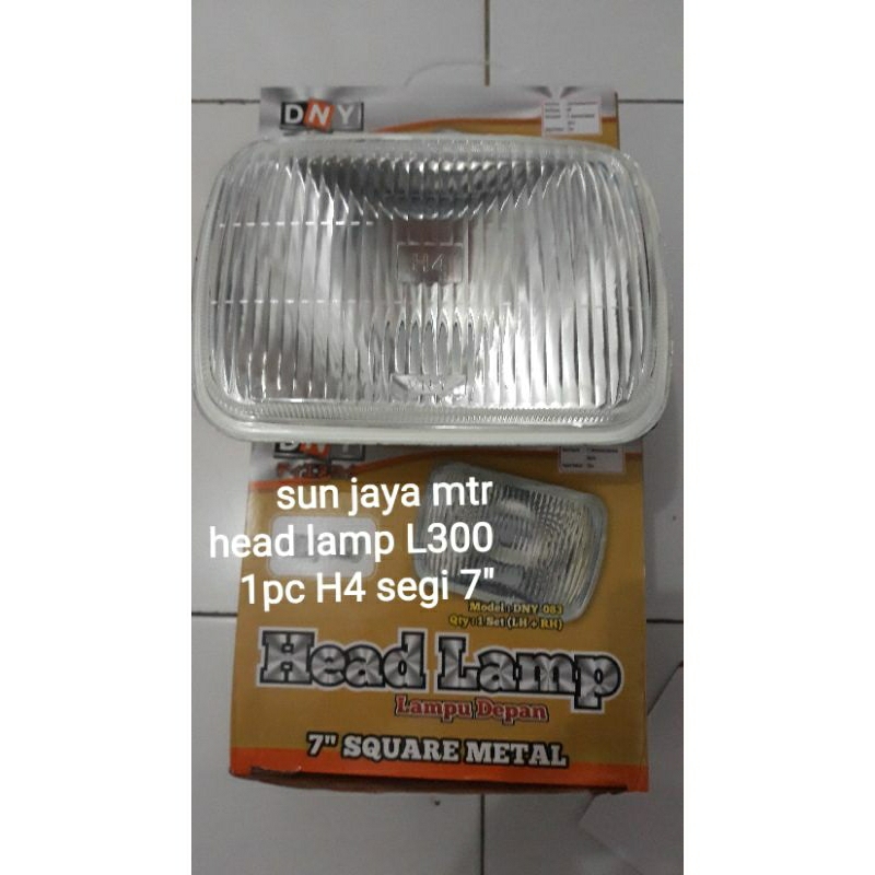 head lampu L300 H4 1pc segi 7" DNY