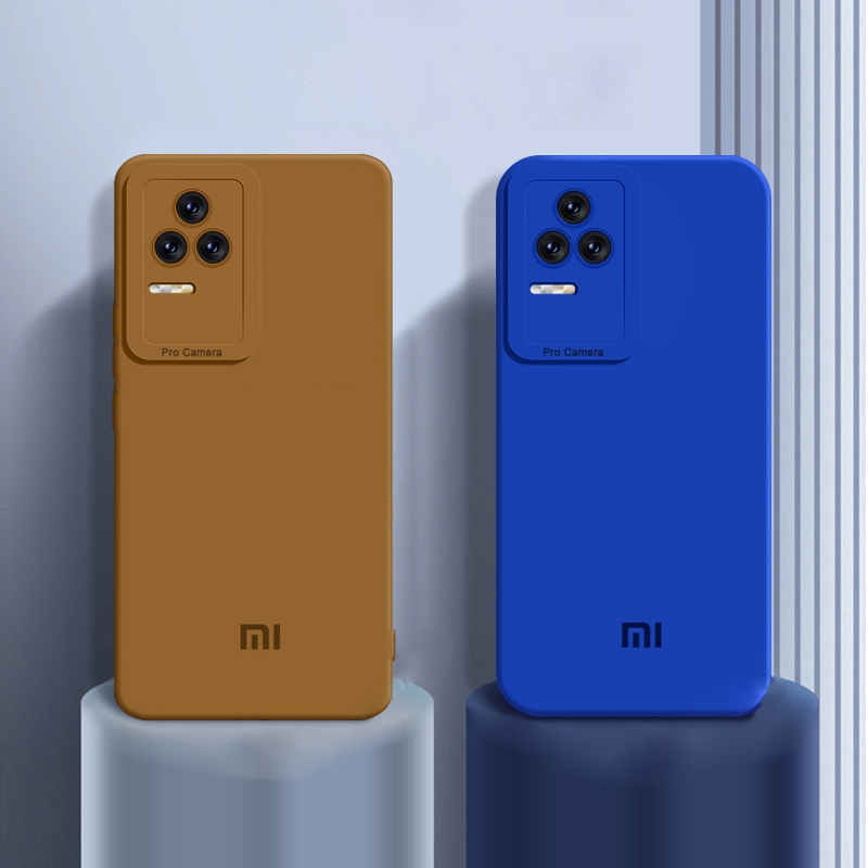 Official Original Softcase Silicone Casing Shock Resistant For Xiaomi POCO X3 X4 X5 M4 Mi 11 Lite Pr
