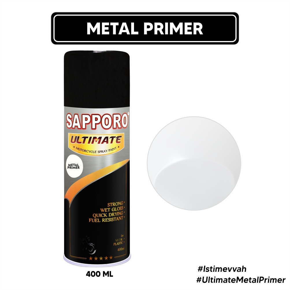 Cat Sapporo Ultimate Metal Primer bintang 1 (*) / Sapporo Ultimate / Cat Semprot / Cat Aerosol Terba