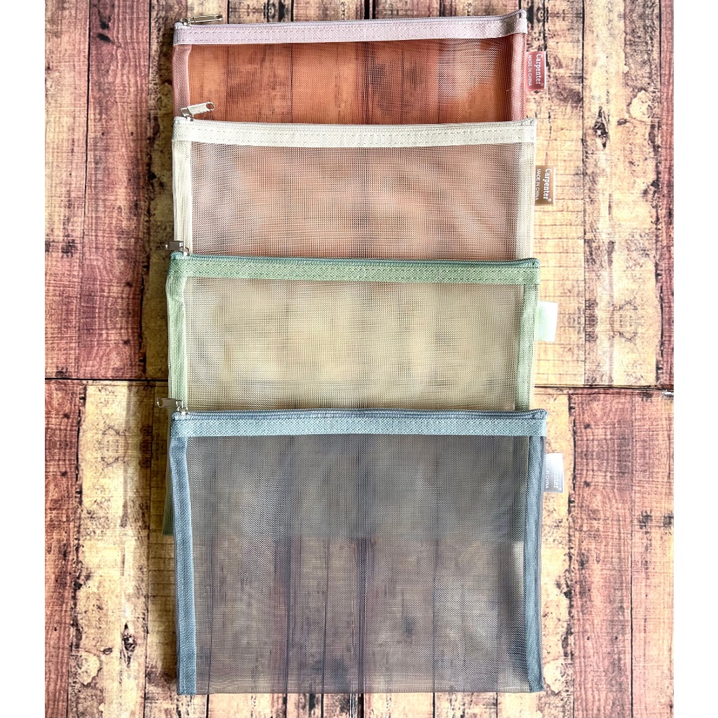 

Zipper Bag Mesh Polos B4 - Map Kantung - Map Jaring Resleting