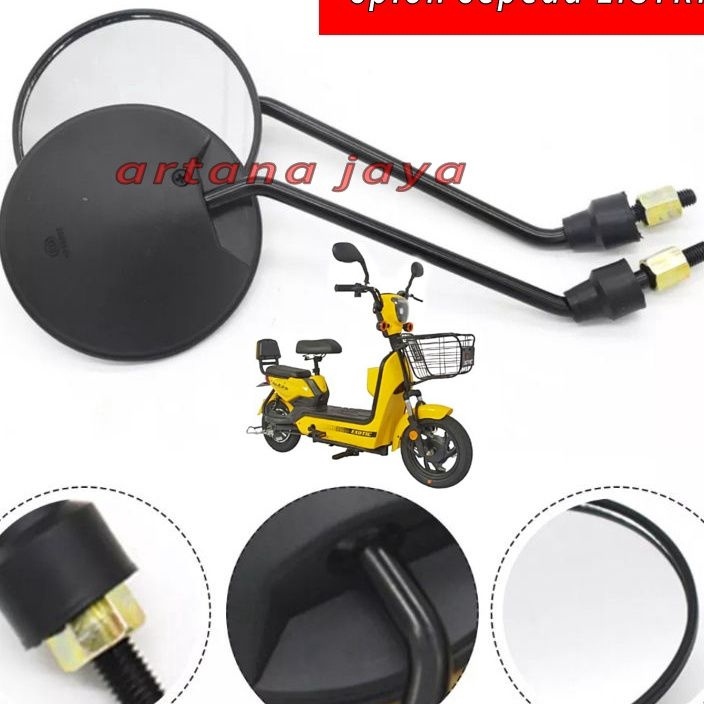 Termurah spion sepeda listrik sepasang siap pakai tertera 2 varian / spion selis.