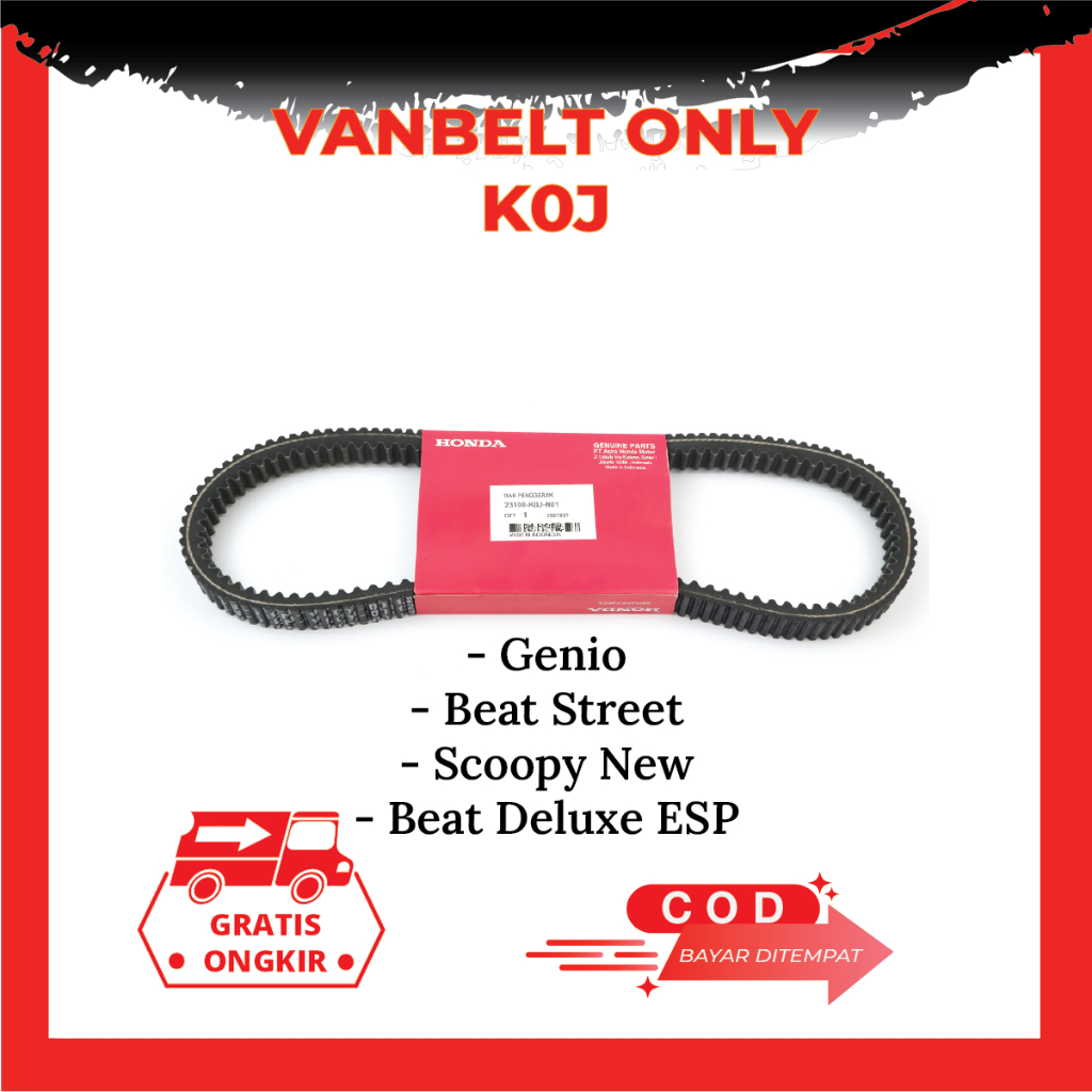Vanbelt Roller Beat Deluxe Genio Beat Street ECO Scoopy Esp 2020 2021 2022 V-Belt K0J Original