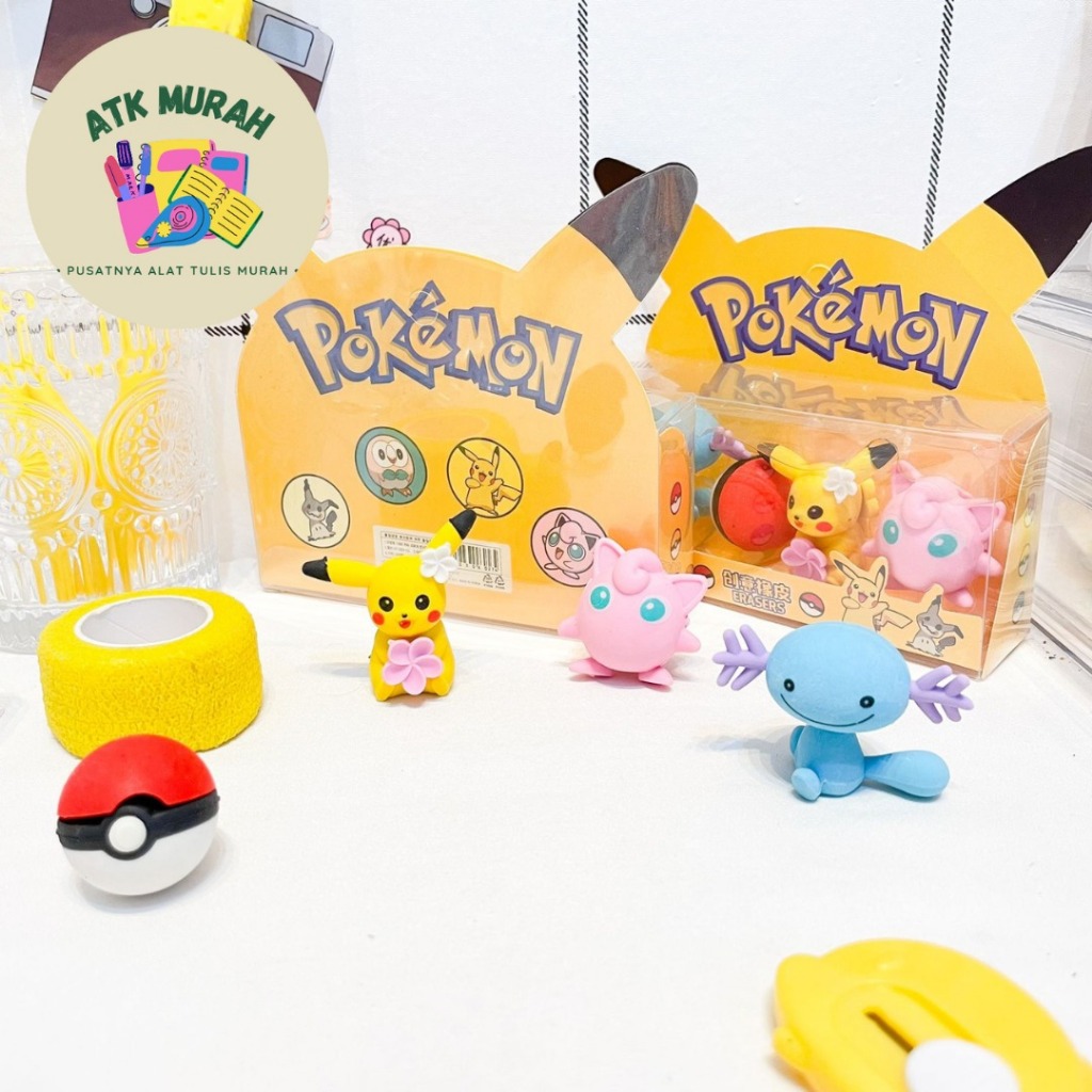 

PENGHAPUS MINIATUR POKEMON 1 SET ISI 4 PCS ER-1056 ERASER HAPUSAN LUCU IMUT KADO UNIK SOUVERNIR MURHA COD