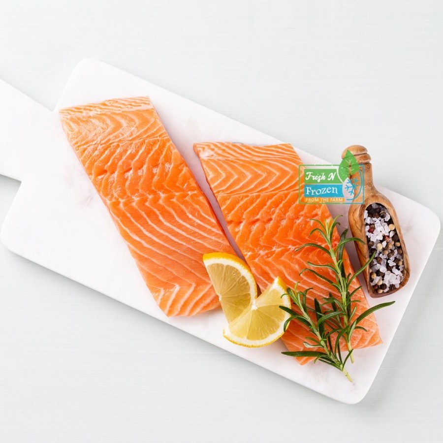 

Salmon Fillet Fresh @200gr Sashimi Grade (Norwegian Salmon) 150gram