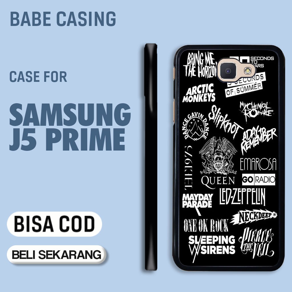 case hp samsung j5 prime terbaru aesthetic band 03 hitam streetwear estetik keren lucu unik casing c