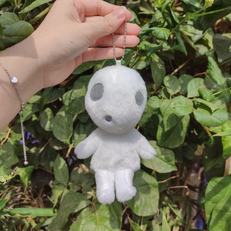SUN ARROW Gantungan Kunci Boneka Pin Kodama STUDIO GHIBLI ORIGINAL