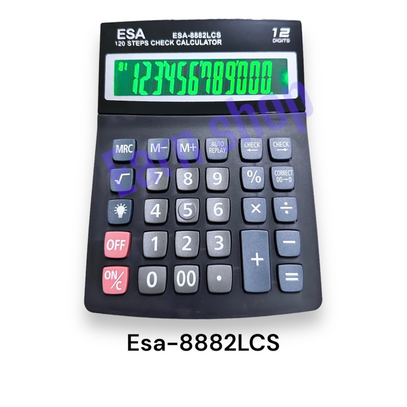 

RB KALKULATOR LED ESA-8882LCS 12 DIGIT KALKULATOR DAGANG LED ESA-8882 BATRE AAA