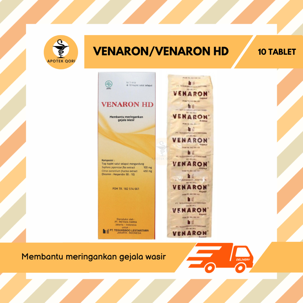 VENARON HD/VENARON STRIP @ 10 KAPSUL/MERINGANKAN WASIR/AMBEIEN