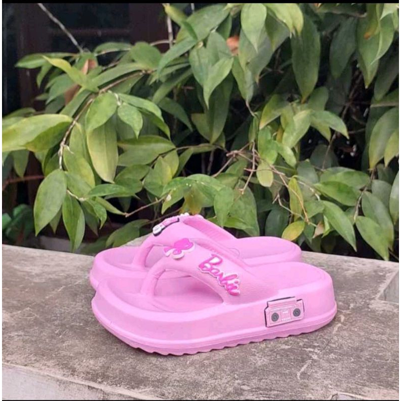 Sandal Jepit anak perempuan Barbie Sandal Anak wanita terbaru Sendal Karet ringan Size 24-35