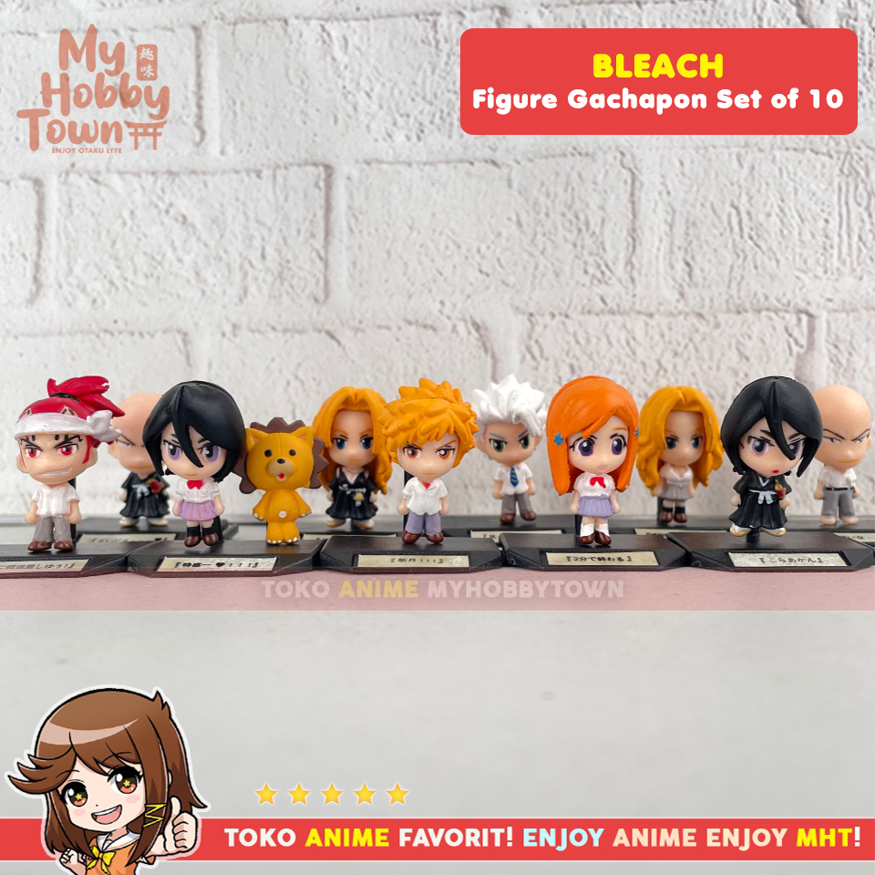 Figure Anime BLEACH Gachapon Gashapon Ichigo Kurosaki Rukia Kuchiki Kon Renji Abarai Toushirou Toshi