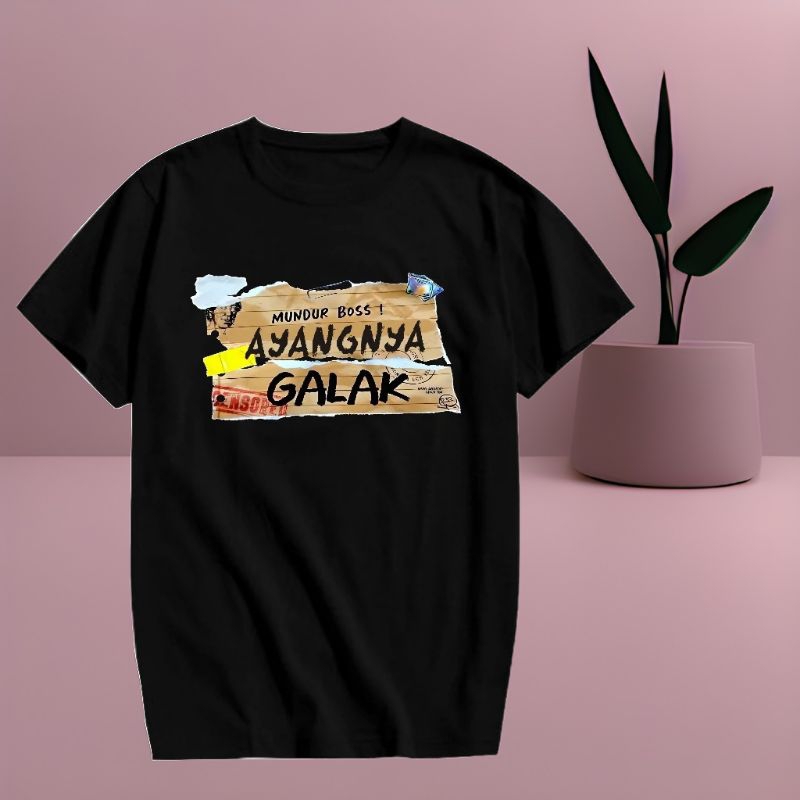 (BISA COD) KAOS MUNDUR BOS AYANGNYA GALAK