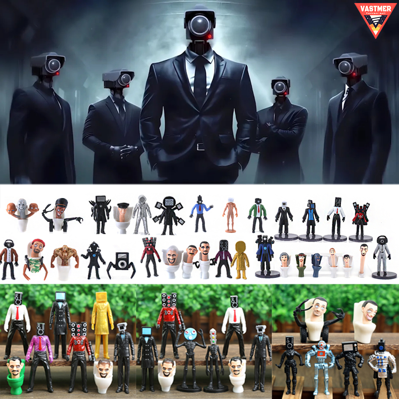 Mainan skibidi toilet figure set   Mainan anak skibidi toilet siren  Skibidi toilet figure set