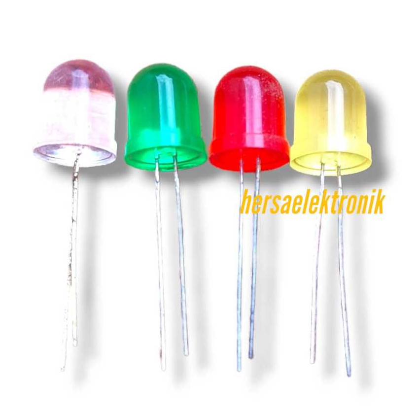 lampu led komponen 10 mm