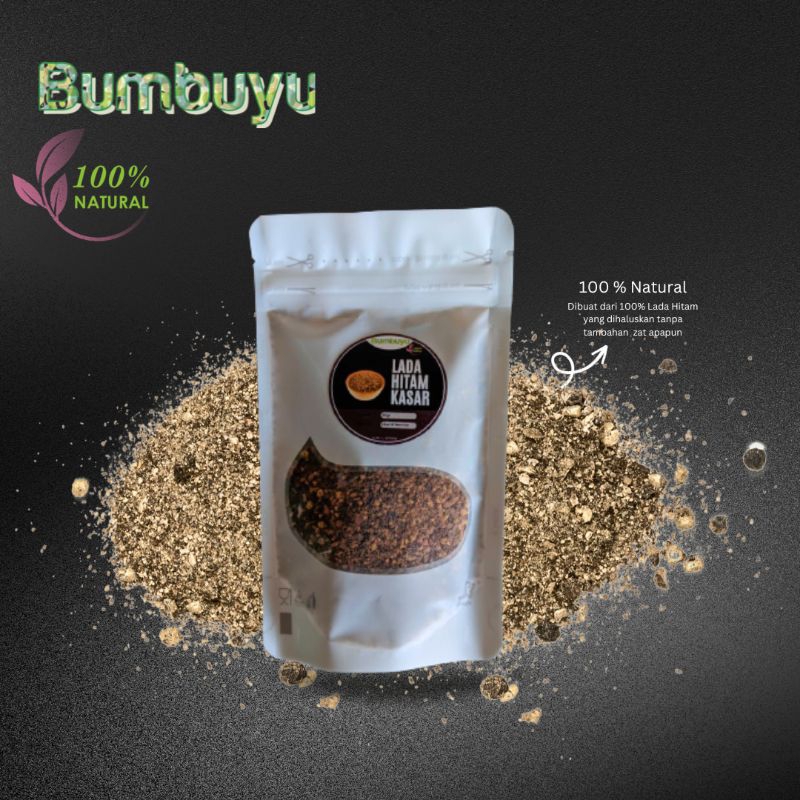 

Bumbuyu - Lada Hitam Cacah Kasar / Crushed Black Pepper