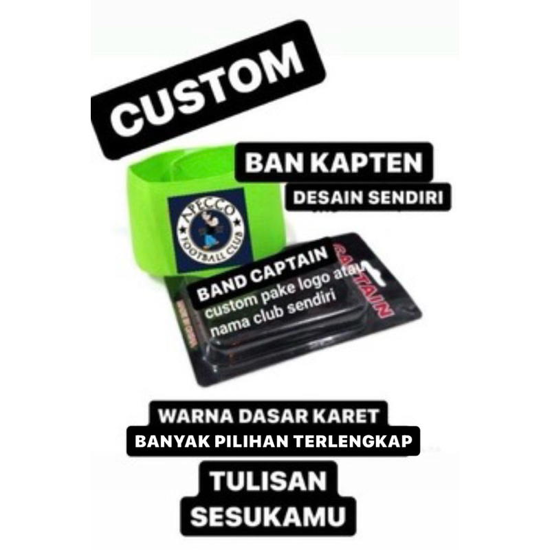 custom ban kapten logo suka suka ban capten custom