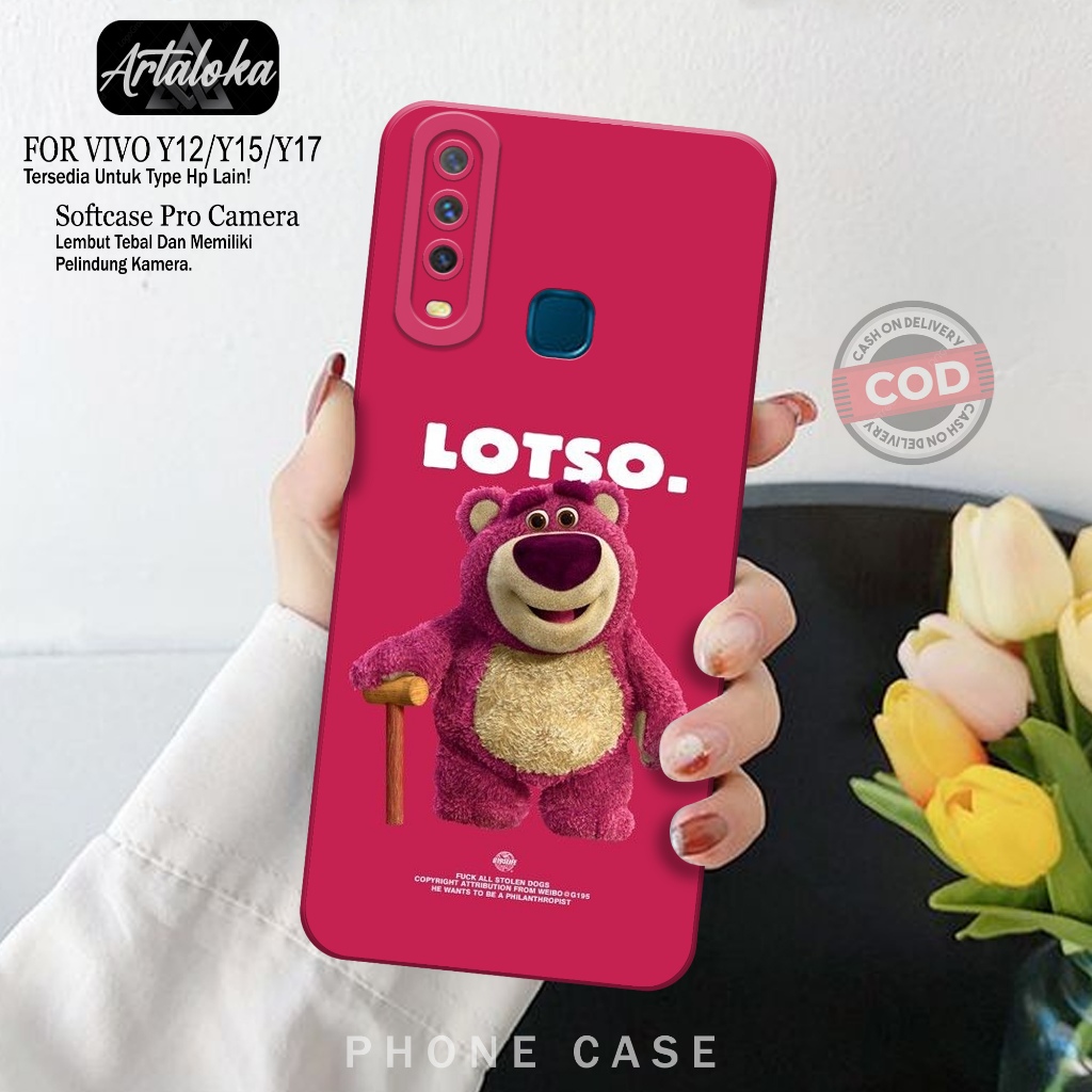 Softcase Hp Vivo Y12/Y15/Y17 Fashion Case Kartun Case Vivo Y12/Y15/Y17 Silikon TPU Pro Camera Casing