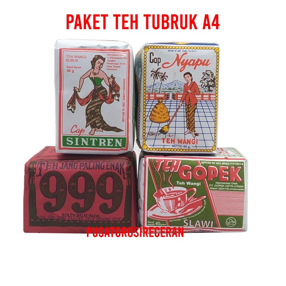 

8WTKU Paket Teh Keluarga Teh Tubruk Gardu Jenggot 999 Nyapu Poci Sintren Gopek Dandang 85