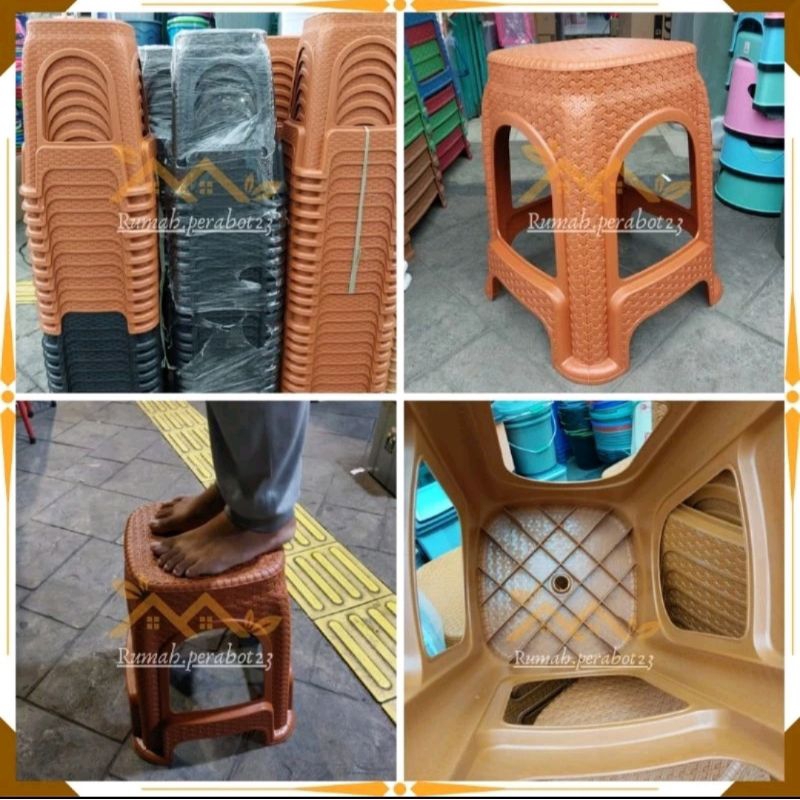 KURSI BASO ANYAM PLASTIK / BANGKU PLASTIK ANYAM