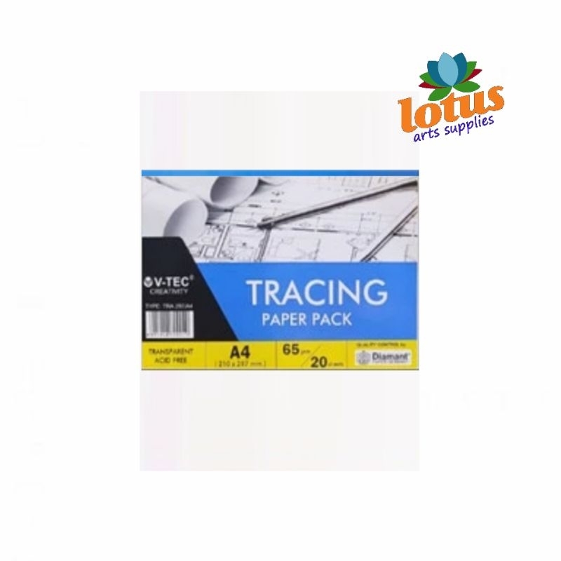 

V-TEC TRACING PAPER A4 65 GSM 20 SHEETS