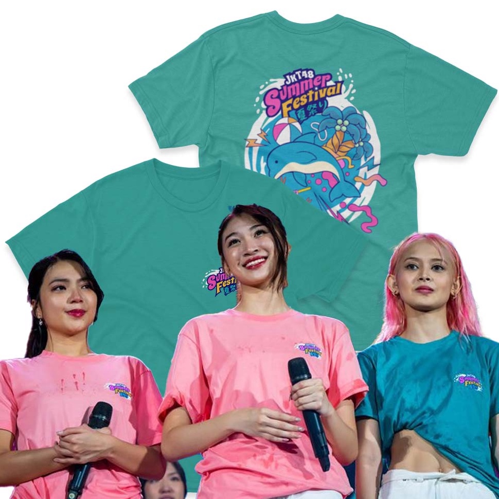 Top Sale.. T-shirt kaos JKT48 summer festival 2023 Tour Free Sticker