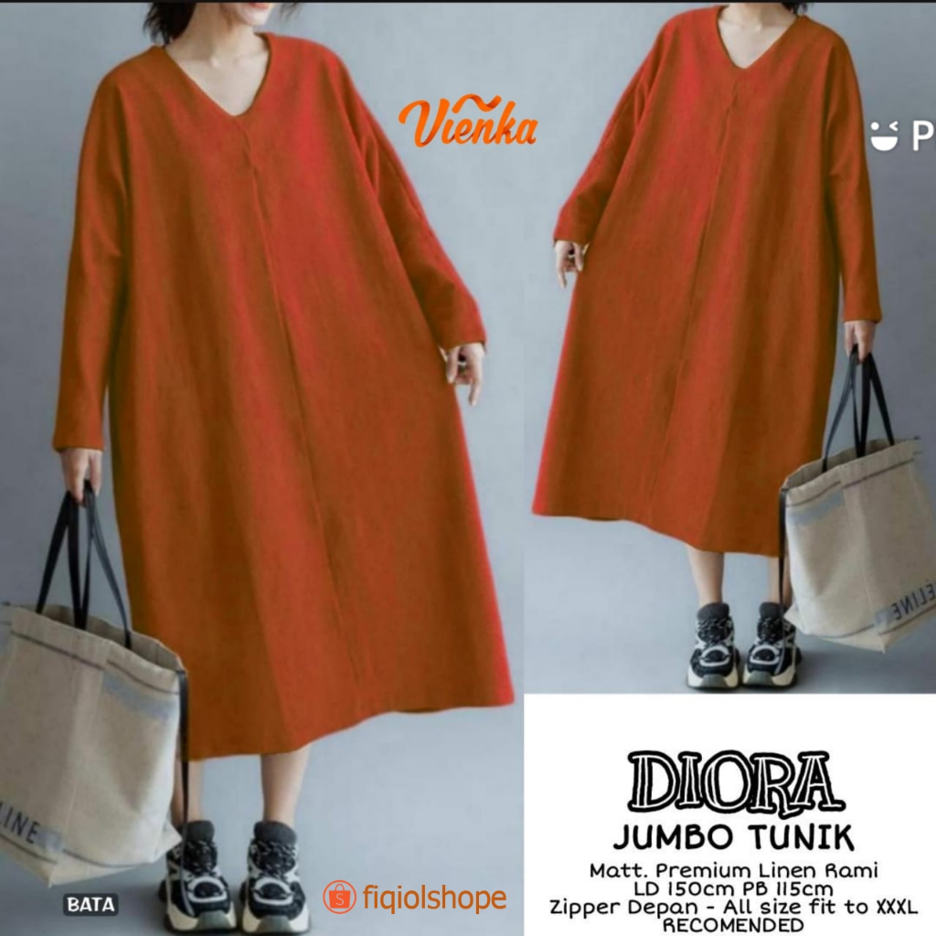 Atasan Wanita Diora Jumbo Tunik LD 150 | Vienka