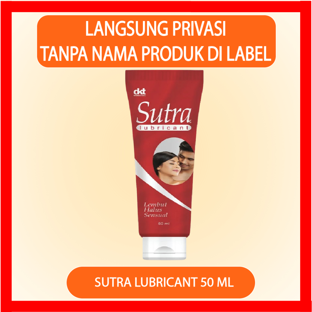 SUTRA LUBRICANT  Pelumas Pelicin Pelembut Sex Gel Tidak Lengket Berbahan Dasar Air
