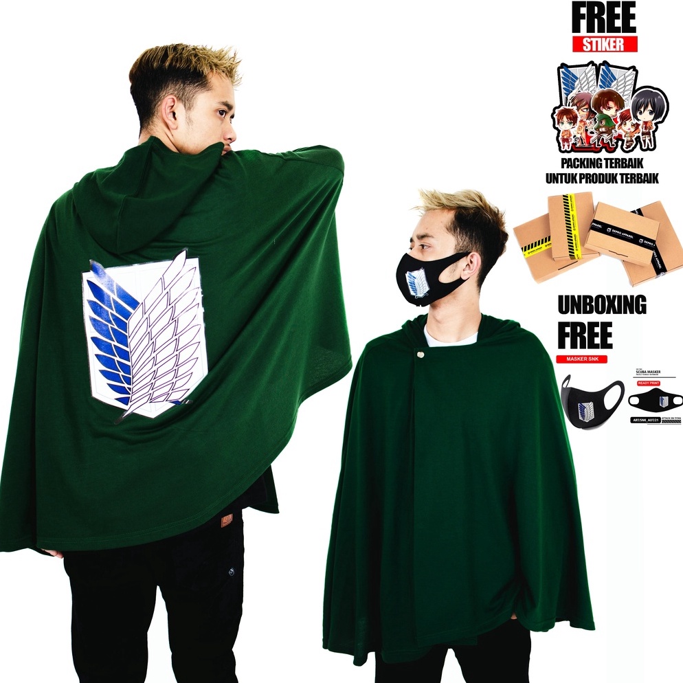 ready.. JUBAH ATTACK ON TITAN SNK (Shingeki no Kyojin) / Jubah AOT (ATTACK ON TITAN) Scouting Legion