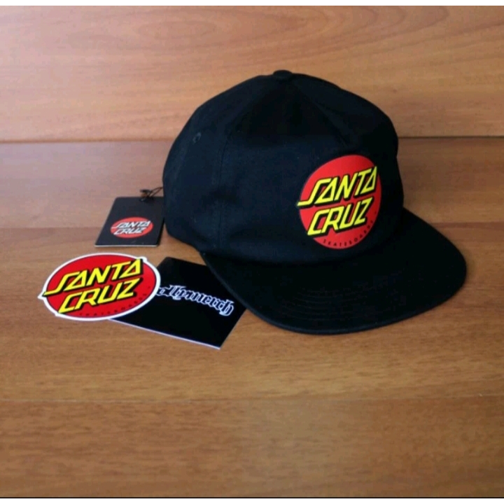 Topi Snapback Hip Hop Distro Original SANTA CRUZ Hight Quality Untuk Pria Dan Wanita Dewasa Keren Ke