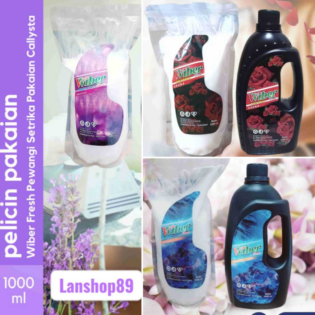 Pewangi Setrika Pakaian Laundry Kental Premium Wiber Fresh 1 Liter
