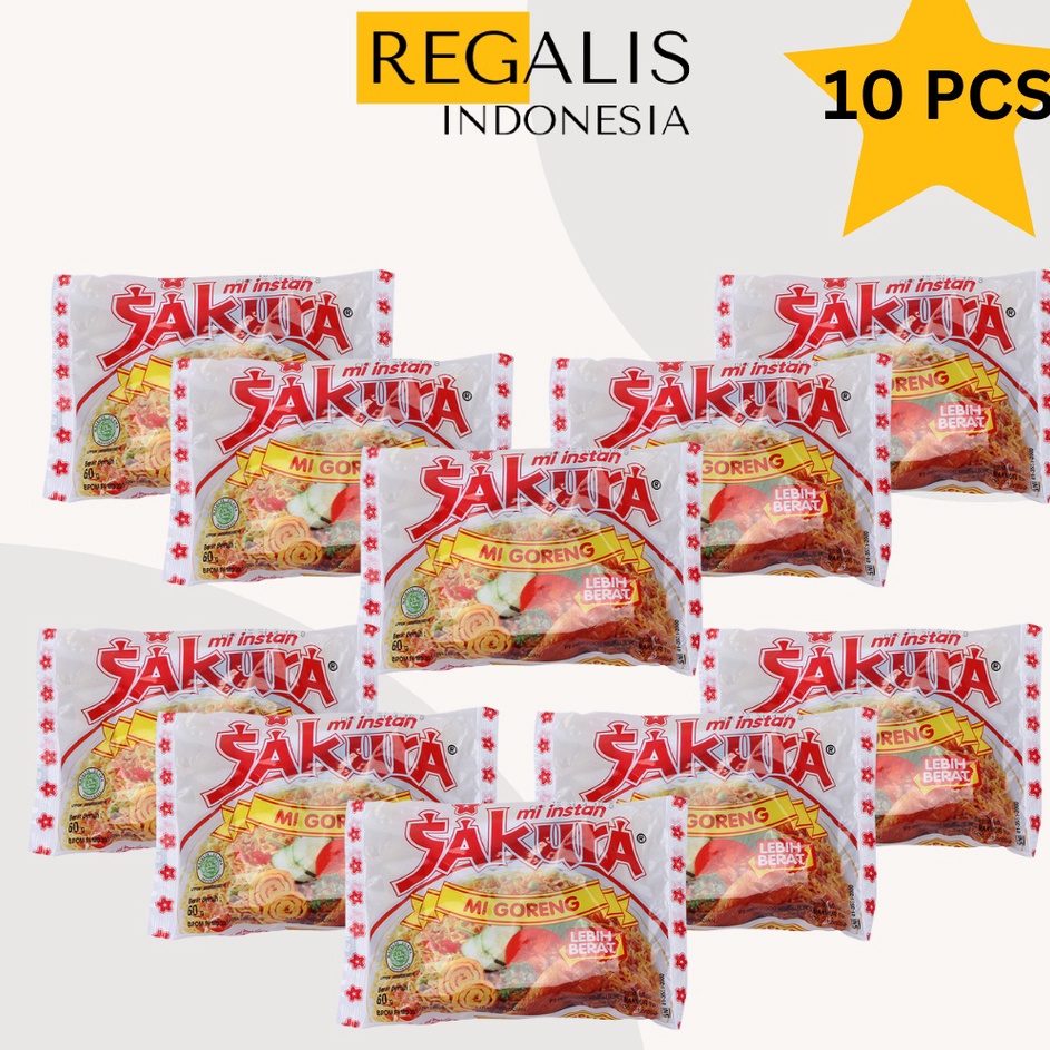 

QGJT7135 STOK SIAP 【COD INDOFOOD Mi Instan Mie Sakura 60gr | PER 10 PCS