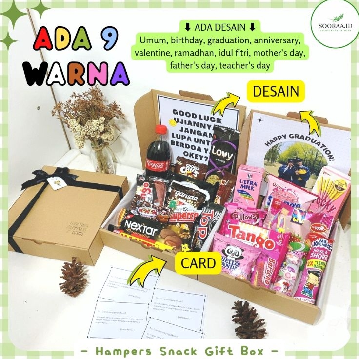 

PVBJ5643 ✓ ✨[BACA DESKRIPSI] Hampers snack ulang tahun - Hampers lebaran - Hampers Ramadhan - snack box - gift box - hadiah ulang tahun - hadiah wisuda ✨