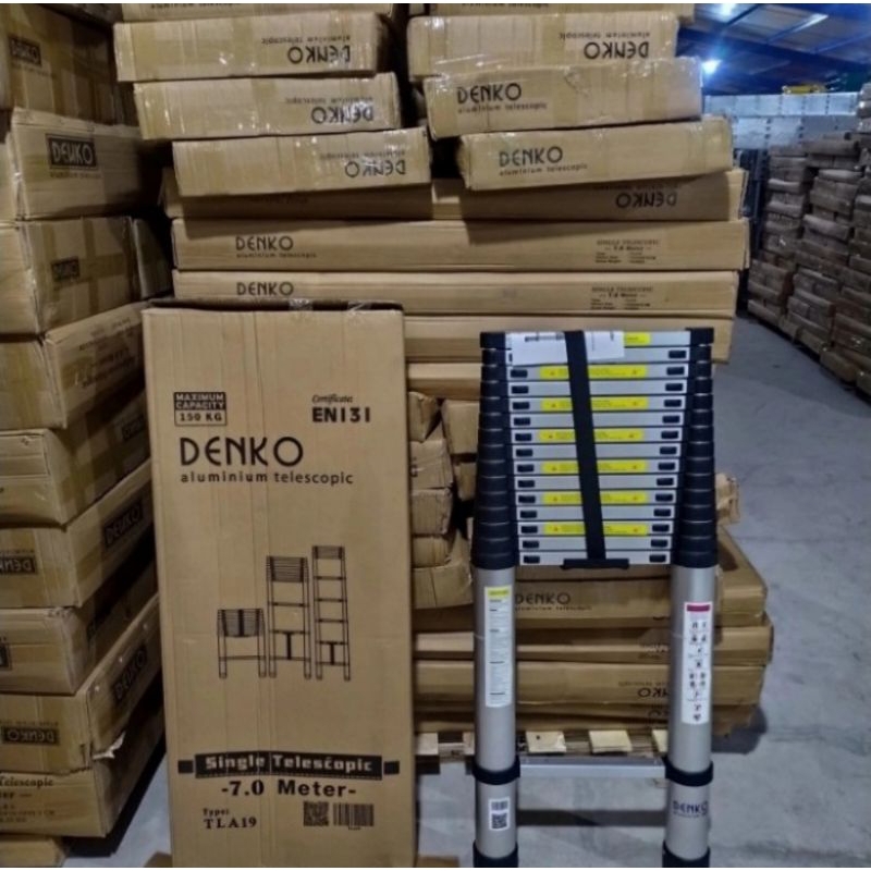 Tangga DENKO singgle teleskopik 7 meter(TLA-19)