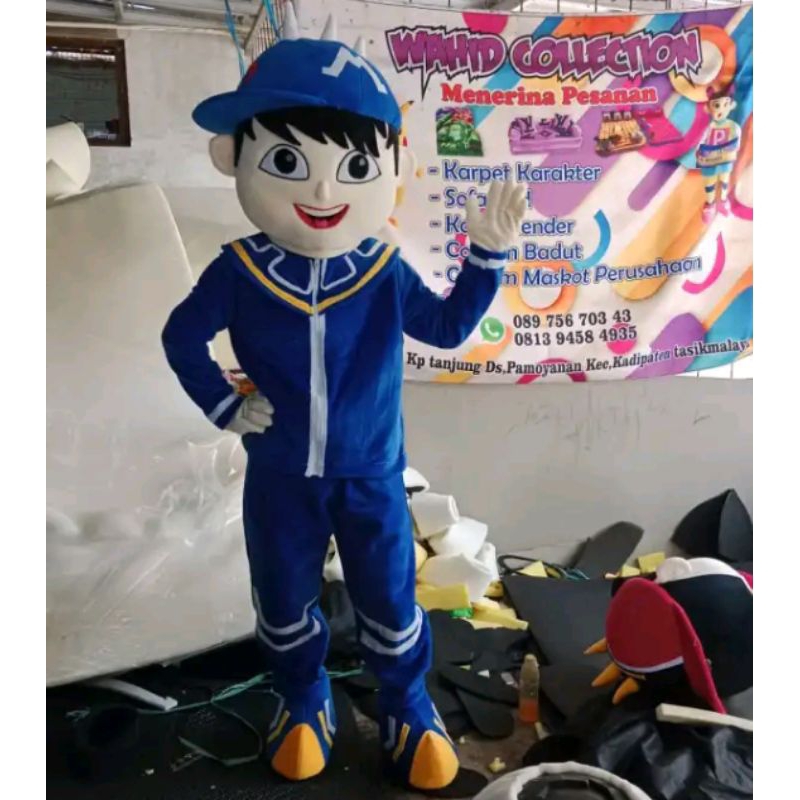 Kostum Boboiboy biru kostum boboiboy murah kostum boboiboy dewasa baju badut baju badut murah kostum