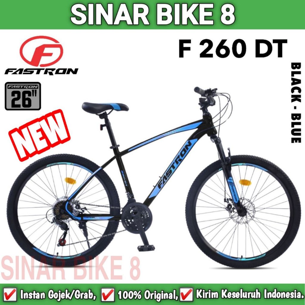 Sepeda Gunung MTB FASTRON 260 DT Ukuran 24 Inch Rem Cakram Dewasa