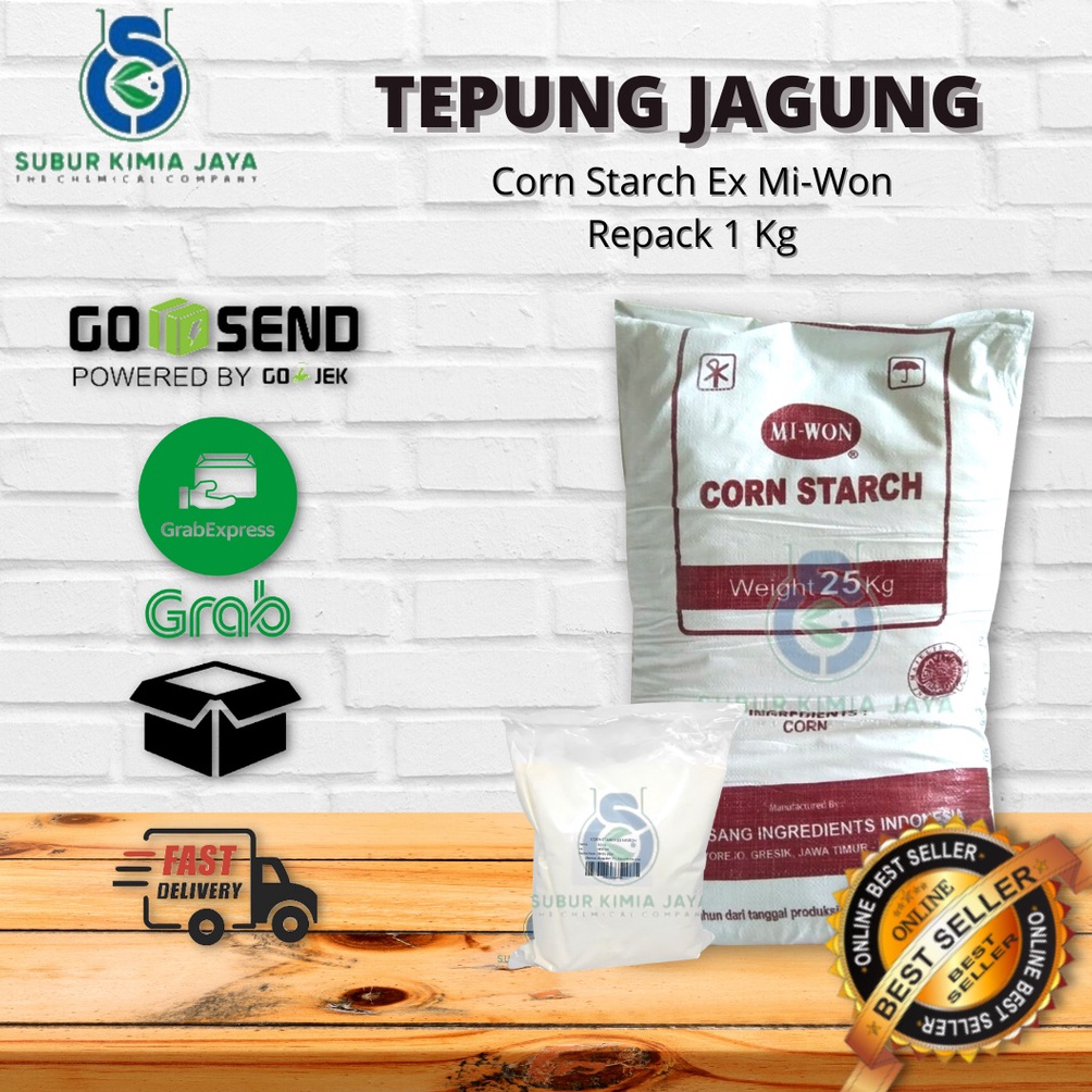 

[ILL] Corn Starch Ex Miwon / Tepung Jagung / Maizena 1 Kg ➯Best Produk