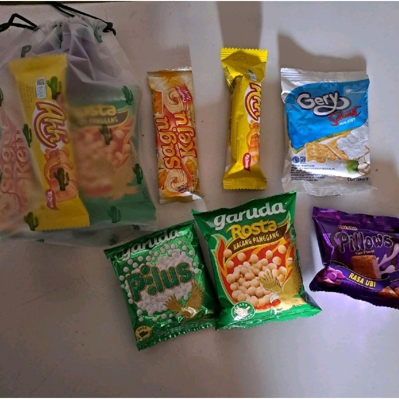 

snack ulangtahun||snack pouch||bingkisan||jajanan BELI 25 FREE 1