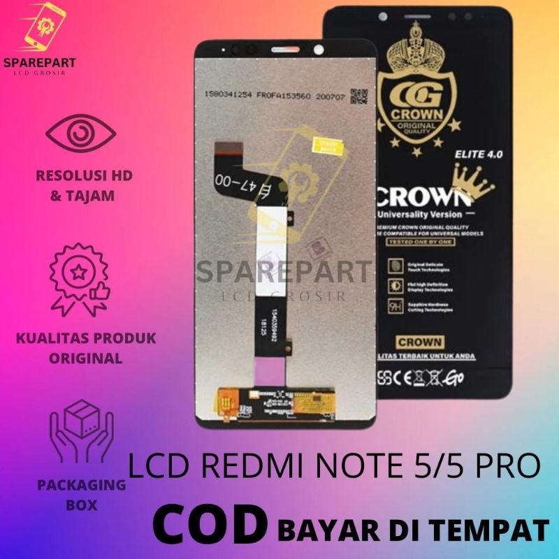 LCD FULLSET XIAOMI REDMI NOTE 5 / NOTE 5 PRO /5PRO ORIGINAL COMPLETE TOUCHSCREEN LCD