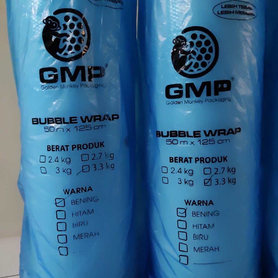 

12.12 ✨Promo✨ BUBBLE WRAP GMP 3,3Kg WARNA PUTIH 50M X 125CM grosir