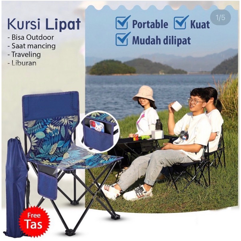 DMM- Kursi Lipat Portable I Kursi Lipat Camping I Kursi Lipat Outdoor