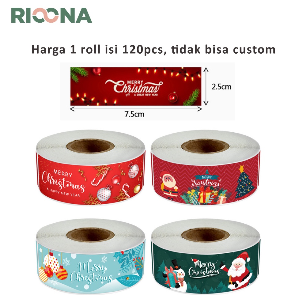 

120pcs Stiker Natal Stiker Label Natal Stiker Label Chistmas