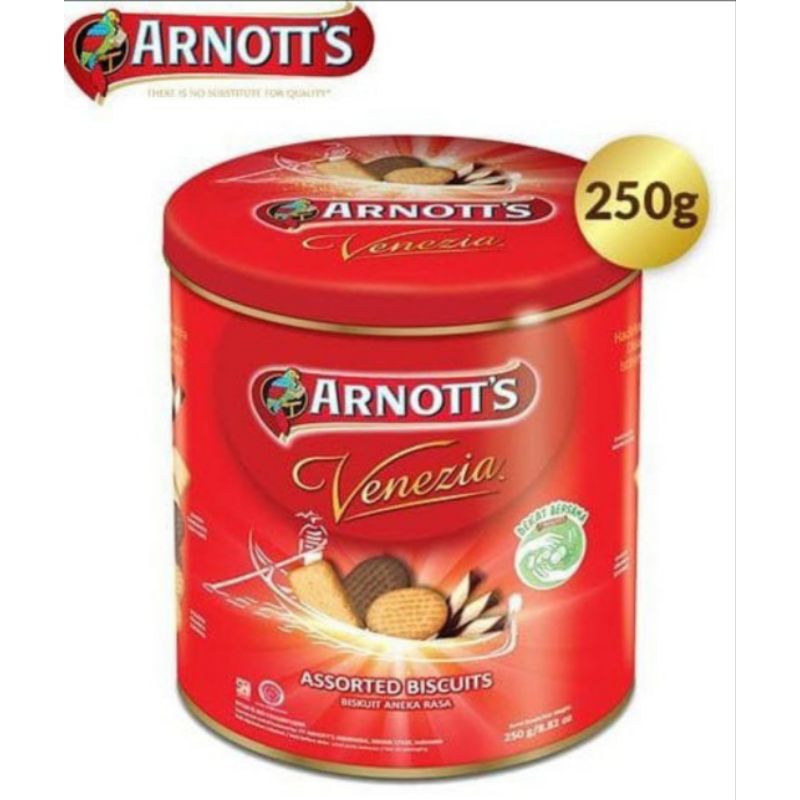 

Arnotts Biskuit Venezia Kaleng - 250gr