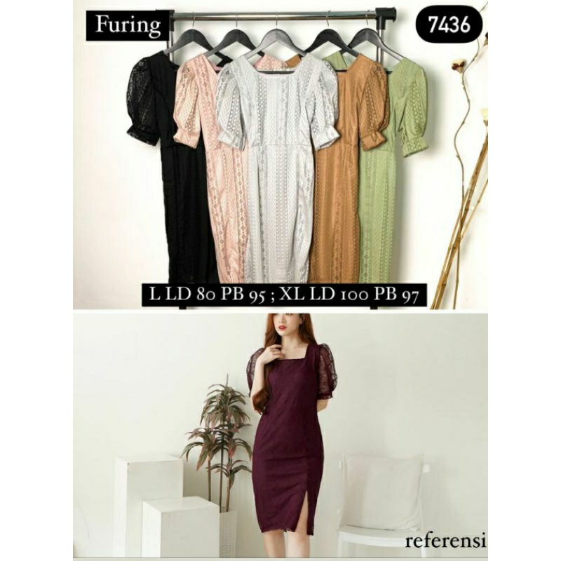 Dress brokat/Dress pesta